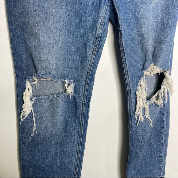 Abercrombie & Fitch The Dad High Rise Relaxed Jeans Size 29 8 Regular Curve Love - Picture 5 of 9